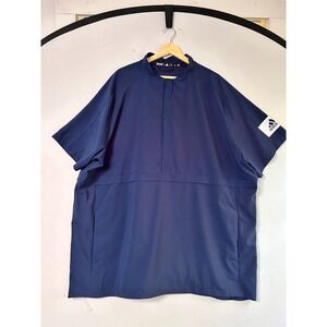 Adidas Clima Lite Mens Button Shirt Blue Vented fishing‎ casual Mens XXL